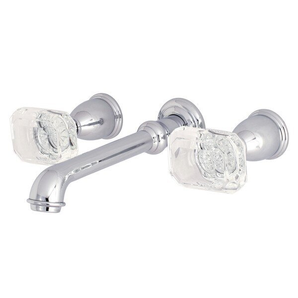 Roman Tub Faucet, Polished Chrome, Wall Mount, KINGSTON BRASS, Mfr# KS7021WQL