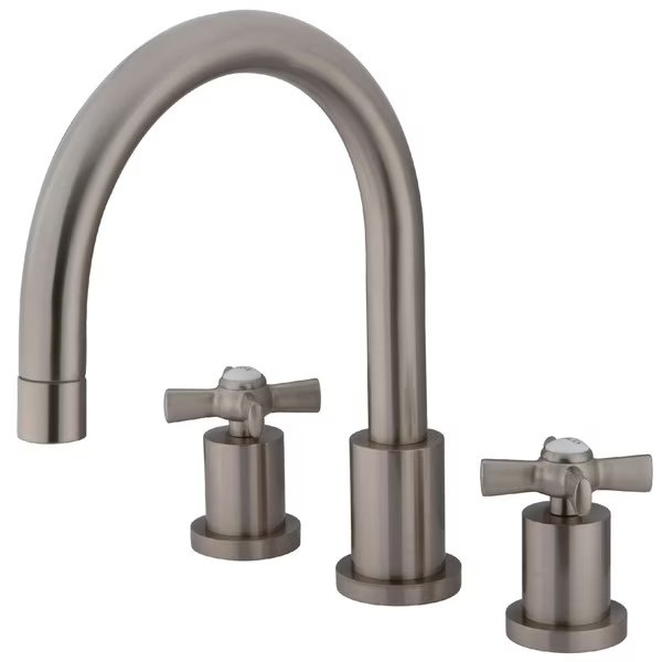 Roman Tub Faucet, Brushed Nickel, Deck Mount, KINGSTON BRASS, Mfr# KS8328ZX