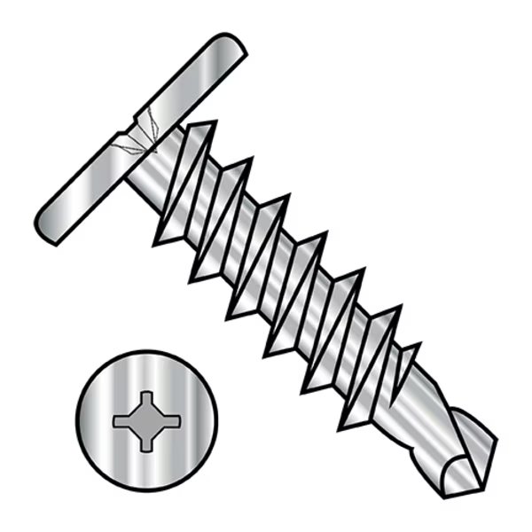 Self-Drilling Screw, #12-14 x 2 in, 410 Stainless Steel Drive Head Square Drive, 300 PK, EnjoyTool select, Mfr# 1232KXC410