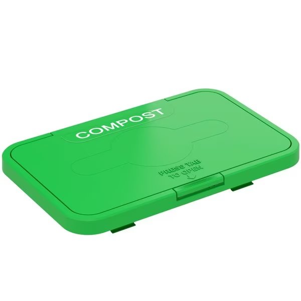 Rectangular Flip Open Compost Lid Attachment, Hls Commercial, Mfr#: LIDROCOP