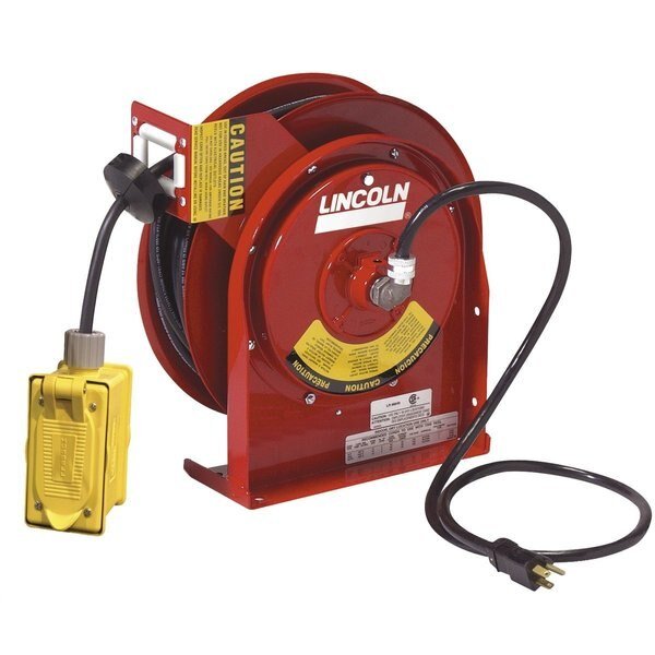 Heavy Duty Reel W/ Duplex Outlet Box W/, LINCOLN LUBRICATION, Mfr# LIN91032
