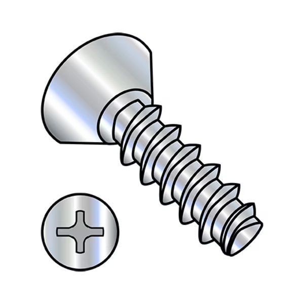 Thread Forming Screw, #4-20 x 5/16 in, Wax Steel Flat Head Phillips Drive, 10000 PK, EnjoyTool select, Mfr# 0405LPU