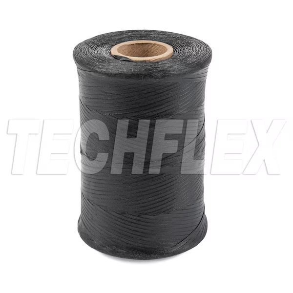 Poly, Lacing Tape, Size 3 Fin B Black, TECHFLEX, Mfr# LT2-S3-FB-BK