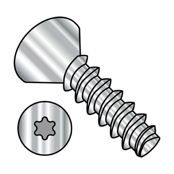 Thread Forming Screw, #4-20 x 3/4 in, Wax Stainless Steel Flat Head Torx Drive, 3000 PK, EnjoyTool select, Mfr# 0412LTF188