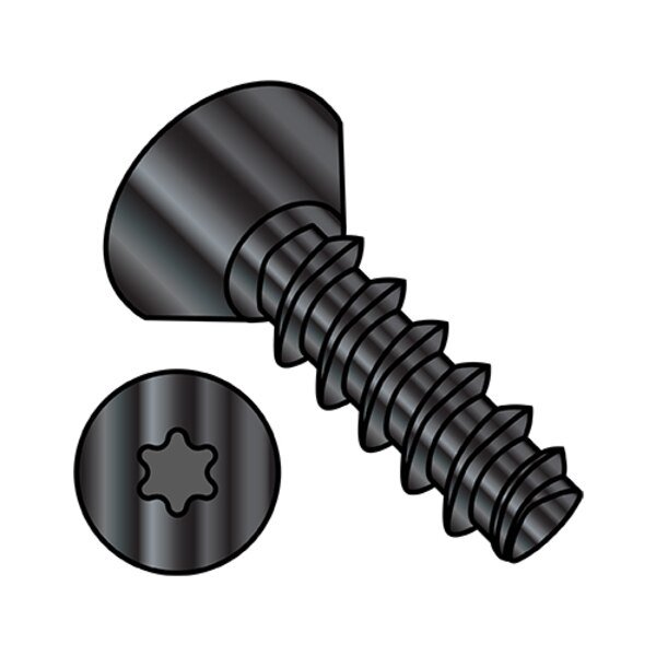 Thread Forming Screw, #4-20 x 1/4 in, Wax Steel Flat Head Torx Drive, 10000 PK, EnjoyTool select, Mfr# 0404LTUB