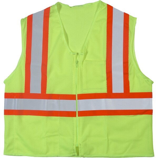High Visibility ANSI Class 2 Safety, PK2, 10 in Height, 10 in Width, Mutual Industries, Mfr#: M16376-0-7