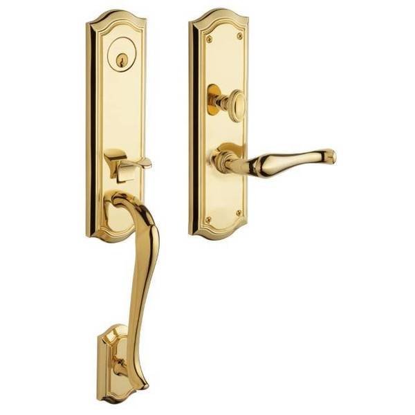 Full Dummy Handlesets Lifetime Brass, BALDWIN ESTATE, Mfr# M522.003.LFD