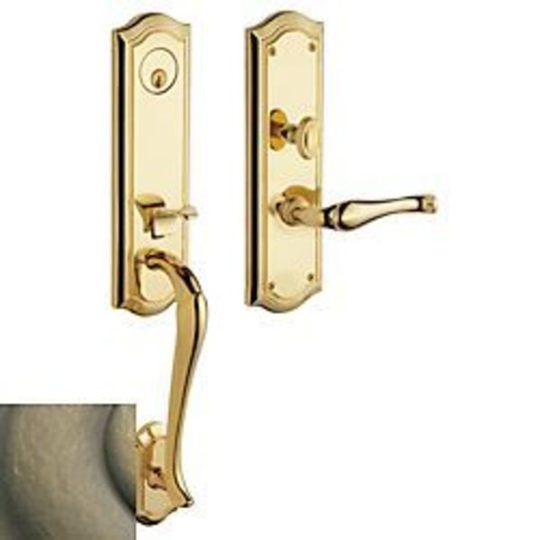 Entry Handlesets Antique Brass, BALDWIN ESTATE, Mfr# M522.050.LENT