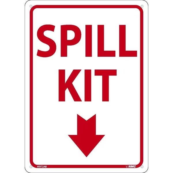 Spill Kit Sign, M972AB, Nmc, Mfr#: M972AB