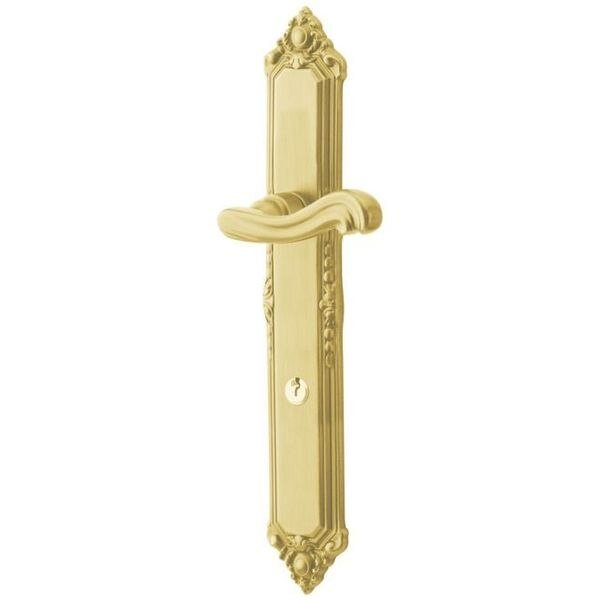 Keyed Entry Keyed Entry Satin Brass with Brown, BALDWIN ESTATE, Mfr# MP003.060.ACT1
