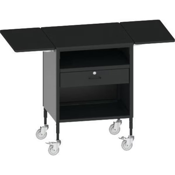 Mobile Point of Sale Cart with drawer and bottom shelf, Irsg, Mfr#: MPOS-28-REG