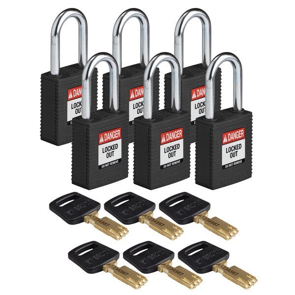 Lockout Padlock Nylon Black 1.5