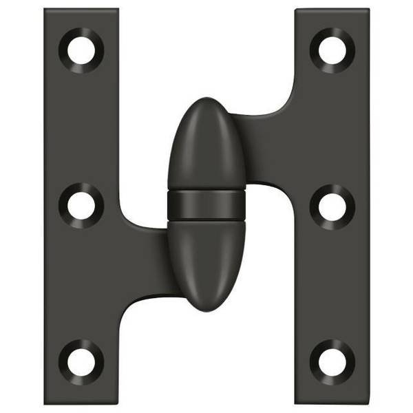 Oil Rubbed Bronze Door and Butt Hinge, DELTANA, Mfr# OK5032B10B-L
