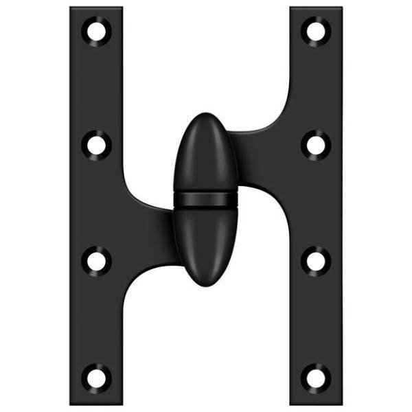 Black Door and Butt Hinge, DELTANA, Mfr# OK6040B19-L