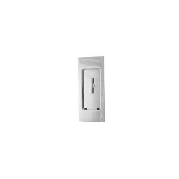 Small Santa Monica Bright Chrome Sliding Door Locks Bright Chrome, BALDWIN ESTATE, Mfr# PD006.260.KT