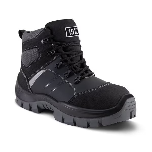Hot Pepper Leather Work Boot, Black, Men's Size 12, GASTON MILLE, Mfr# PHNO3-12