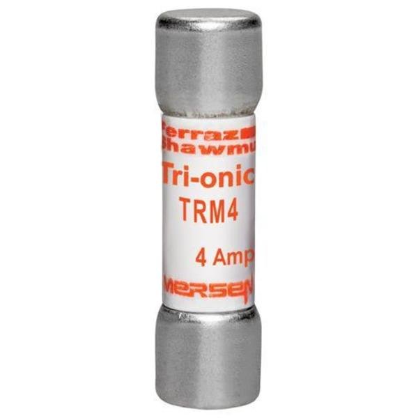Midget Fuse, TRM Series, Time-Delay, 4A, 250V AC, 10kA, Mersen, Mfr#: TRM4
