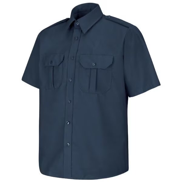 Mens Ss Navy Security Sht Epaulets, HORACE SMALL, Mfr# SP66NV SS L