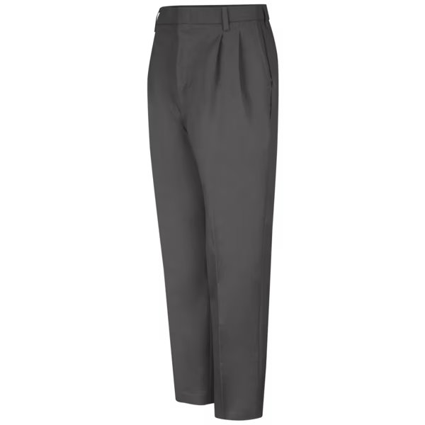 Mens Charcoal Pleated Twill Pant, Red Kap, Mfr#: PT38CH 30 30