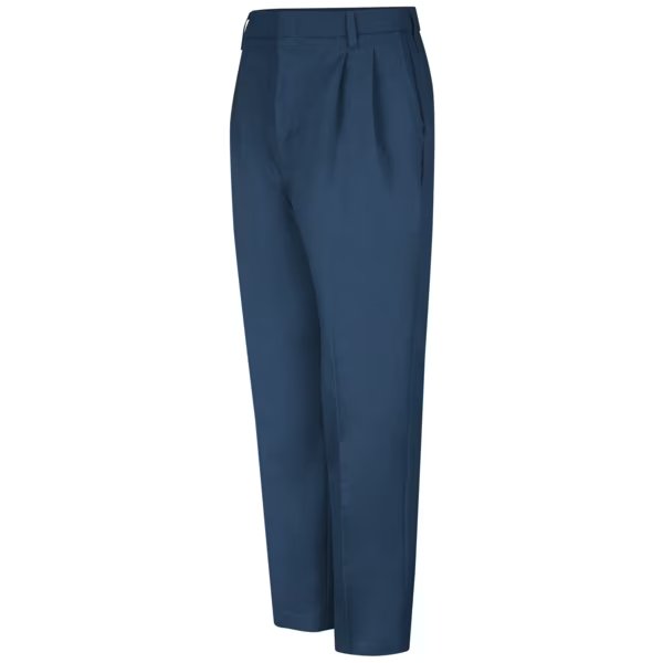 Mens Navy Pleated Twill Pant, Red Kap, Mfr#: PT38NV 42 30
