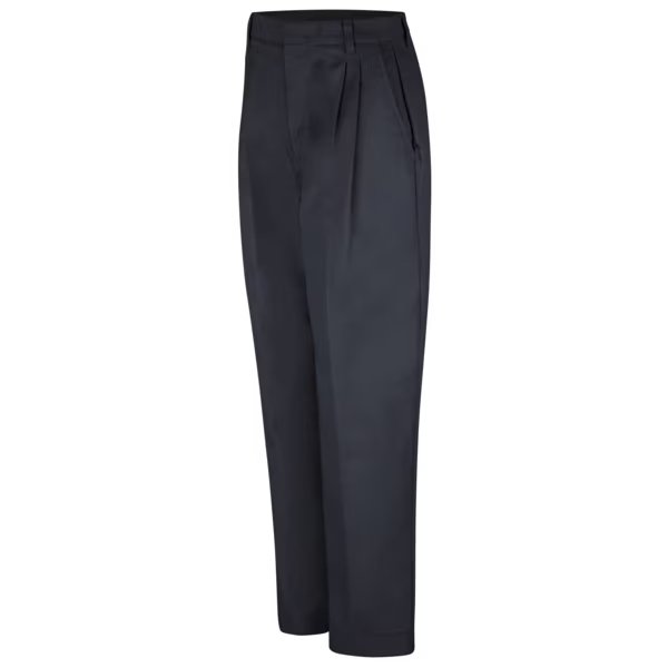 Wmns Black Pleated Twill Pant, RED KAP, Mfr# PT39BK 20 28