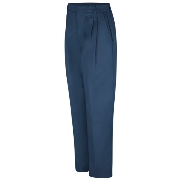 Wmns Navy Pleated Twill Pant, RED KAP, Mfr# PT39NV 12 28