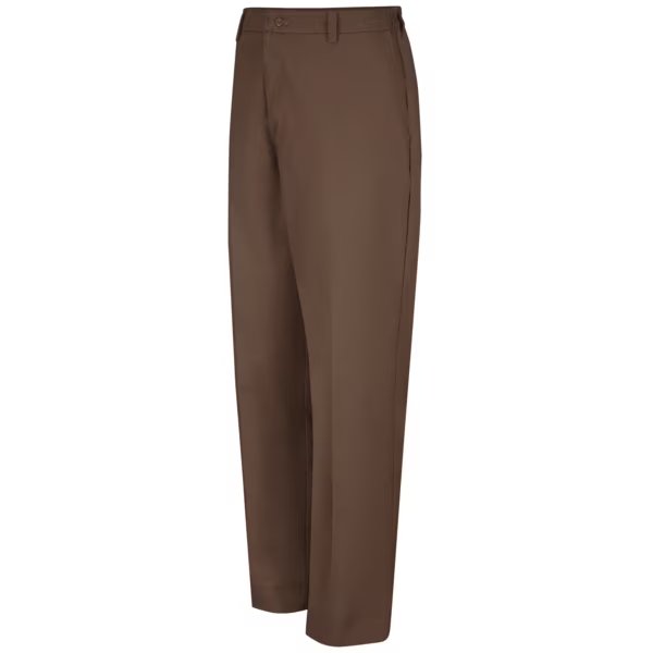 Mens Brown Pant W/Side Elastic, RED KAP, Mfr# PT60BN 40 32