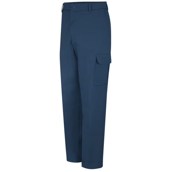 Mns Navy Cargo Pant W/Snaps Miters, RED KAP, Mfr# PT88NV 50 32