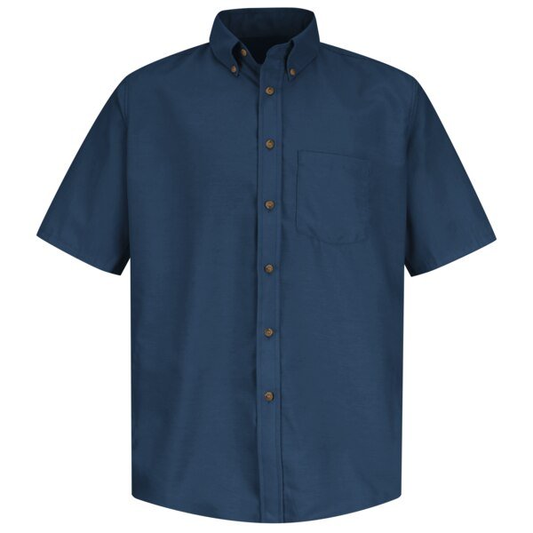 Mns Ss Button Down Poplin Shirt, Nv, XXL, Red Kap, Mfr#: SP80NV SS XXL