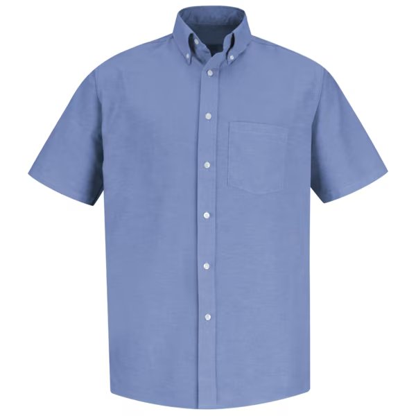 Mens Lt Blu Drs Shirt 60/40 Oxf, RED KAP, Mfr# SR60LB SS 165