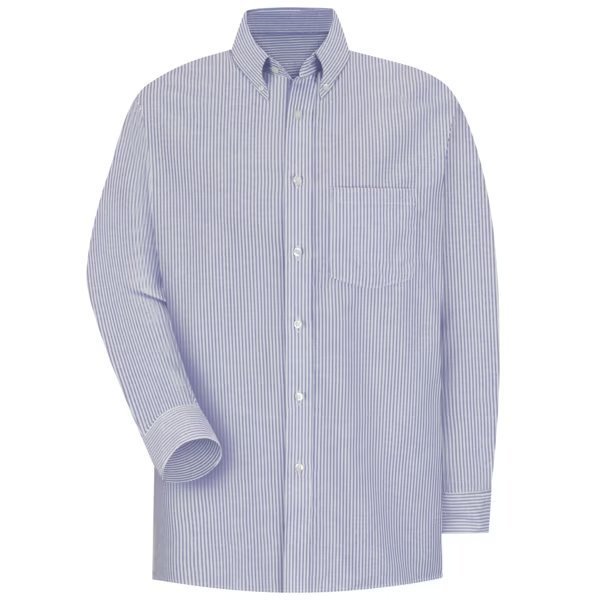 Mens Blu/Wh Str Drs Shirt 60/40 Oxf, RED KAP, Mfr# SR70BS 16 33