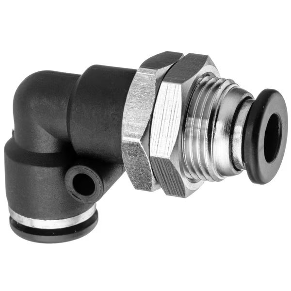 Nylon Push to Connect Fitting - Bulkhead, 5/32