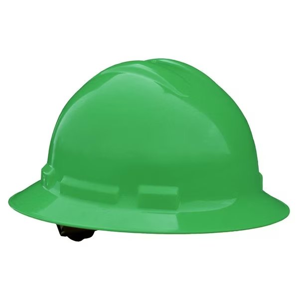 Full Brim Hard Hat, Type 1, Class E, Ratchet (4-Point), Green, RADIANS, Mfr# QHR4-GREEN