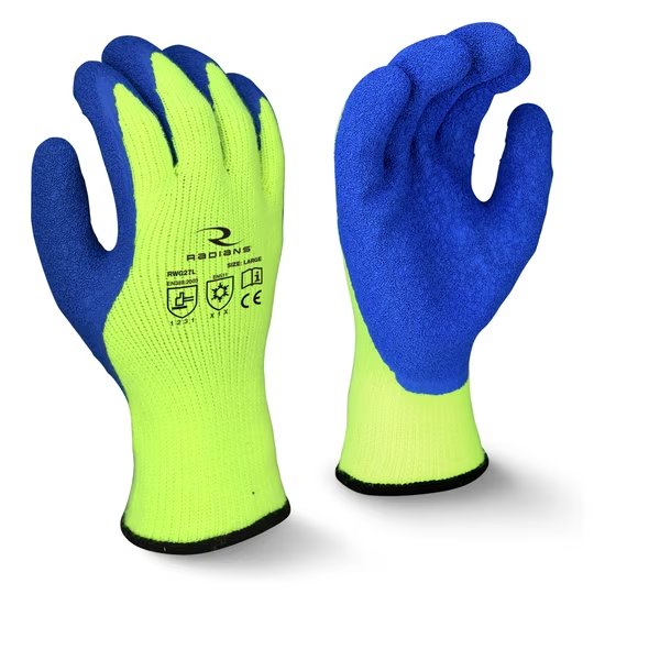 Hi-Vis Cold Protection Cut-Resistant Coated Gloves, Acrylic/Polyester Lining, M, Radians, Mfr#: RWG27TM