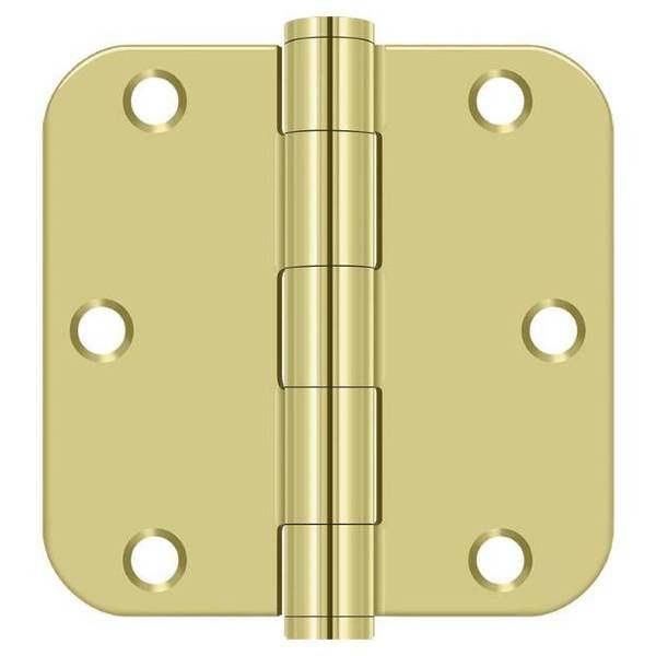 Bright Brass Door and Butt Hinge, DELTANA, Mfr# S35R5HD3