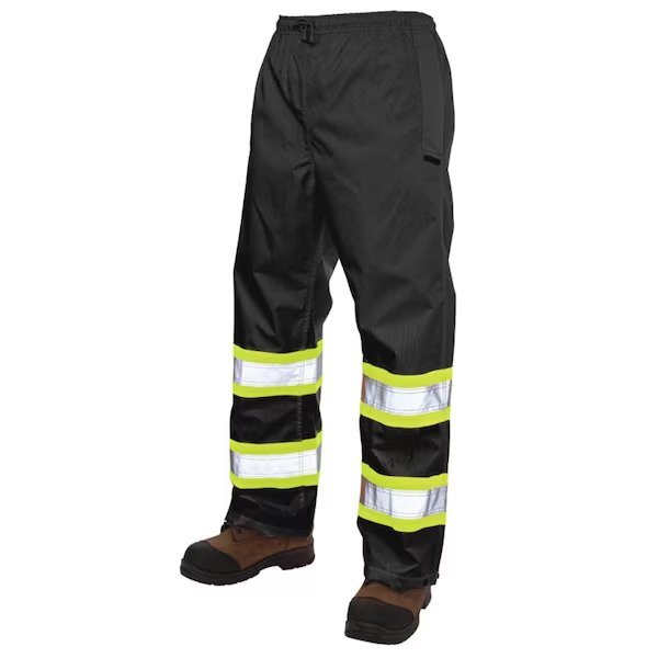 Safety Rain Pant Black XS, Tough Duck, Mfr#: S37411-BLACK-XS