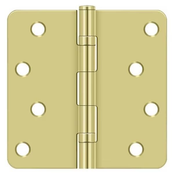 Bright Brass Door and Butt Hinge, DELTANA, Mfr# S44R4BB3