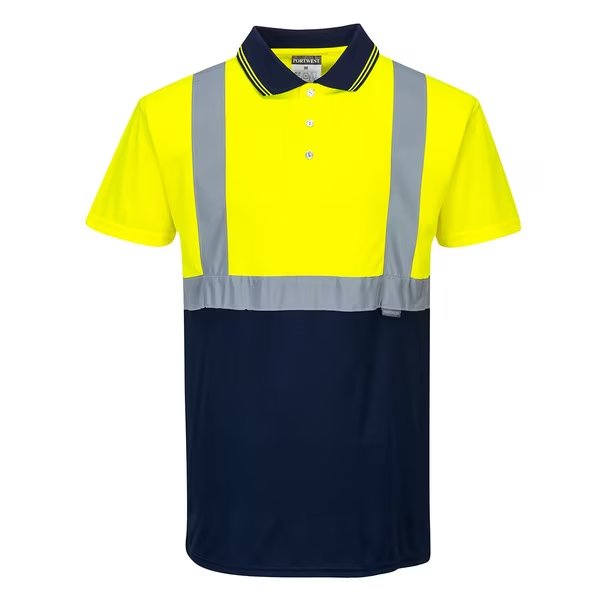 Hi-Vis 2-Tone Polo Shirt, XXL, PORTWEST, Mfr# S479