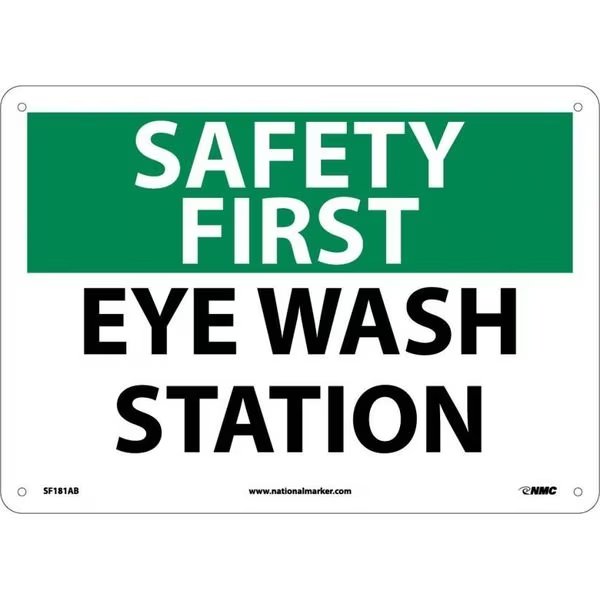 Safety First Eye Wash Station Sign, SF181AB, Nmc, Mfr#: SF181AB – EnjoyTool