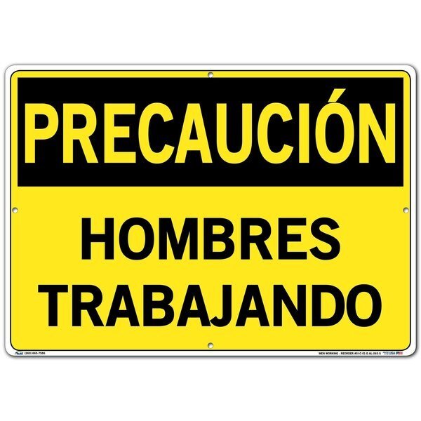SIGN-CAUTION-01, 20.5X14.5 ALUMINUM .063, VESTIL, Mfr# SI-C-01-E-AL-063-S
