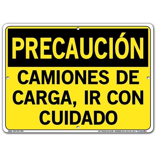 SIGN-CAUTION-28 14.5X10.5 ALUM COMP .130, VESTIL, Mfr# SI-C-28-C-AC-130-S