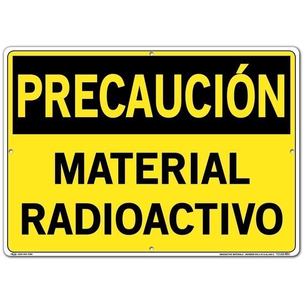 SIGN-CAUTION-47 20.5X14.5 ALUMINUM .040, VESTIL, Mfr# SI-C-47-E-AL-040-S