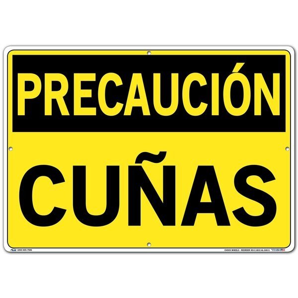 SIGN-CAUTION-68 20.5X14.5 ALUMINUM .040, VESTIL, Mfr# SI-C-68-E-AL-040-S