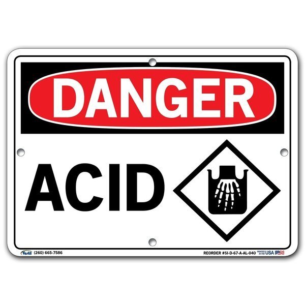 Aluminum Sign, 7-1/2