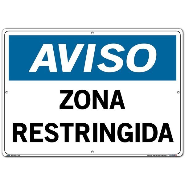 Aluminum Composite Sign, 14-1/2