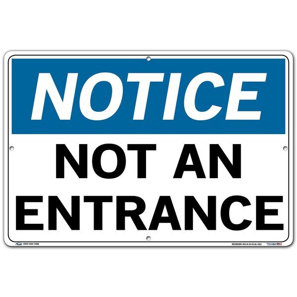 Aluminum Sign, 12-1/2