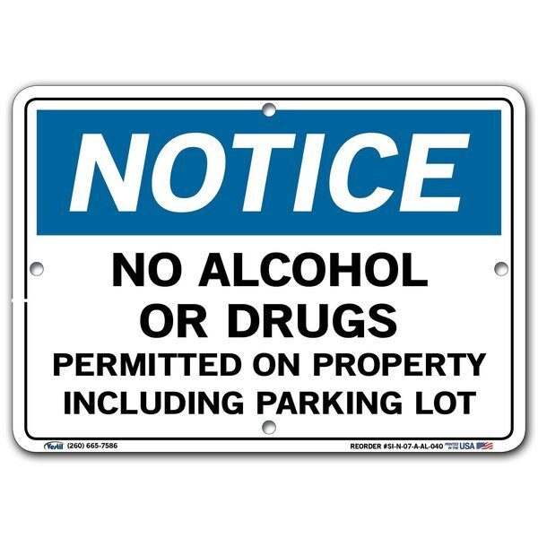 Aluminum Sign, 7-1/2