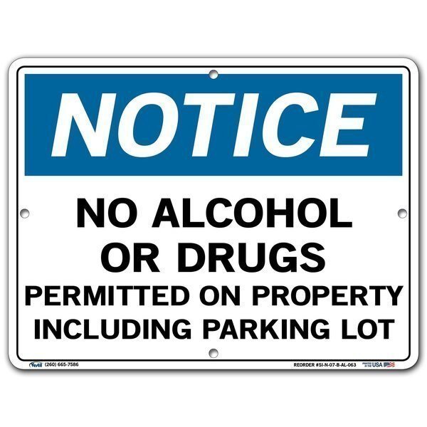 Aluminum Sign, 9-1/2