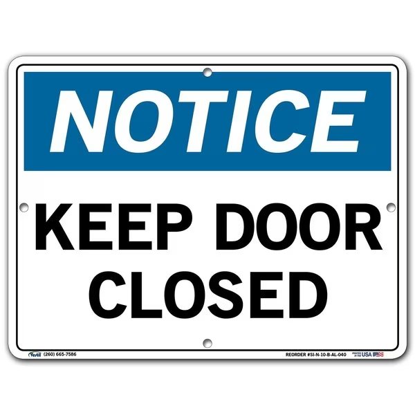 Aluminum Sign, 9-1/2