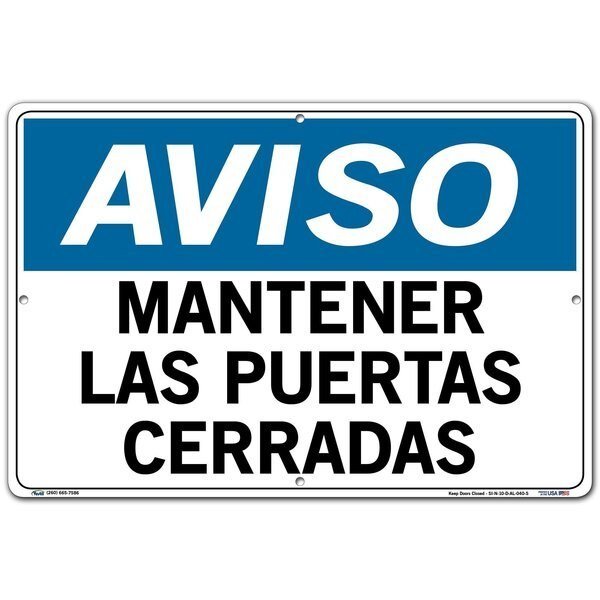 Aluminum Sign, 12-1/2